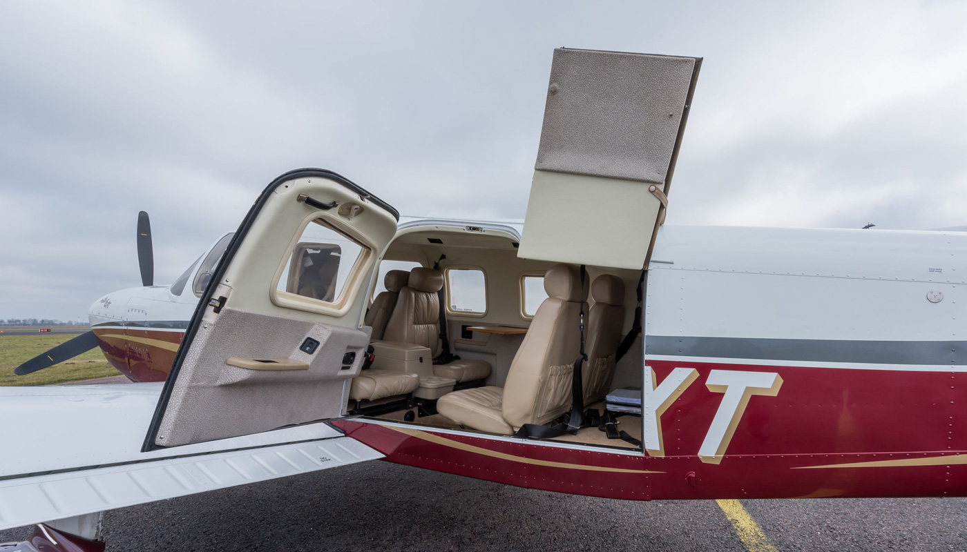 Piper Saratoga all doors open