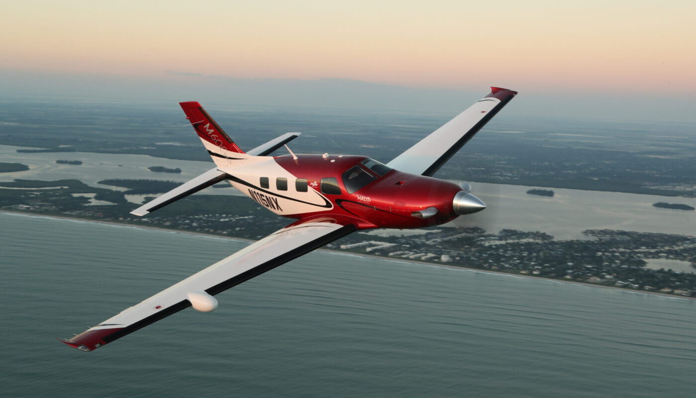 Piper M600/SLS over water